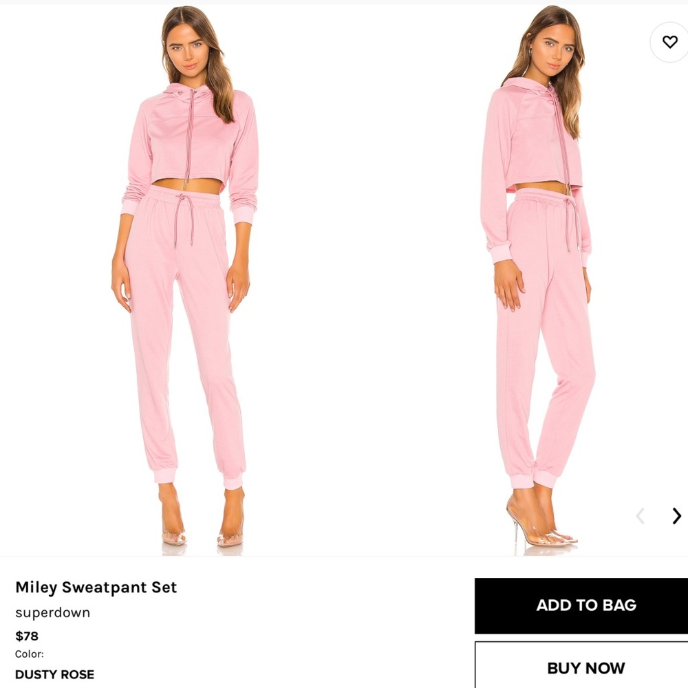 Superdown Sweat set by Revolve